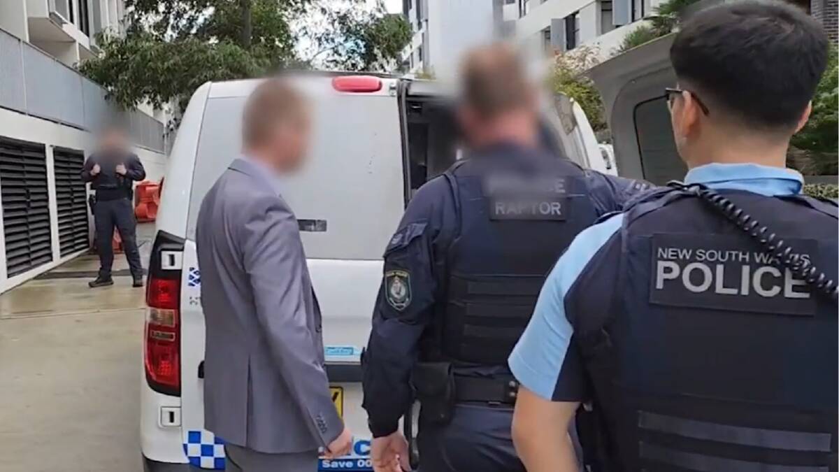 Strike Force Berallier detectives arrest a 20-year-old Campsie man over a public shooting. Picture supplied
