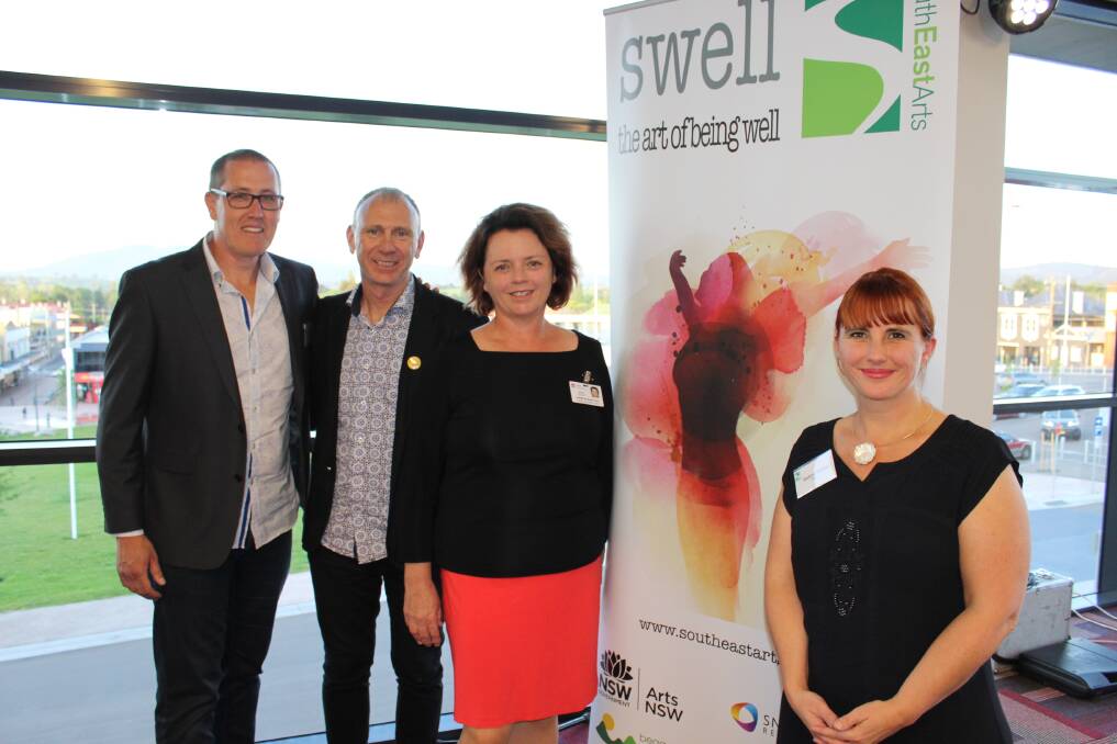 SWELL IDEA: Launching the Arts and Health initiative on Monday are Ian Campbell, Andrew Gray, Jenny Symons and Bettina Richter.