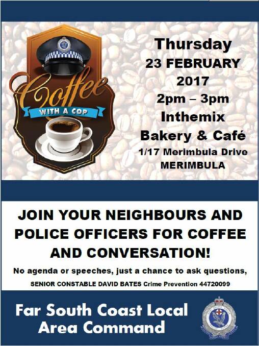 Coffee With a Cop coming to Merimbula
