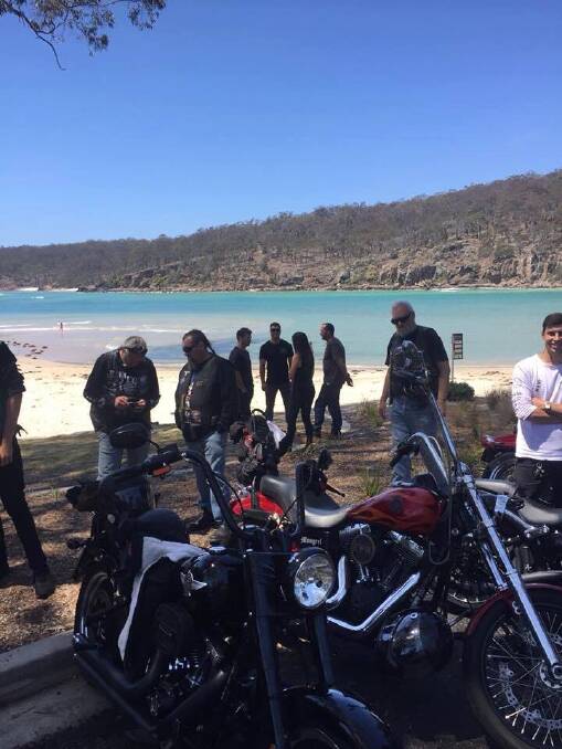 Riders reach the end of the journey at Pambula Inlet. Photo: Glenn Cotter