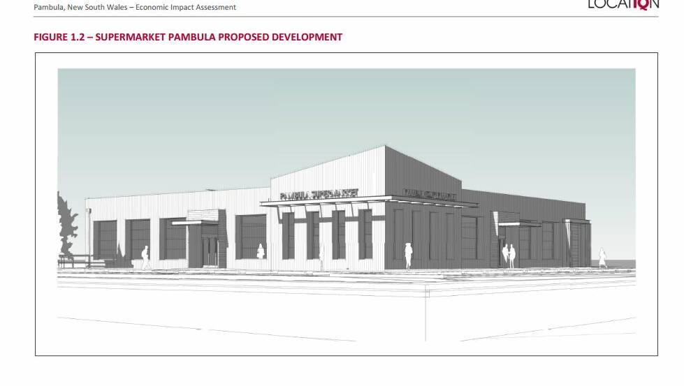 The proposed supermarket at Pambula.