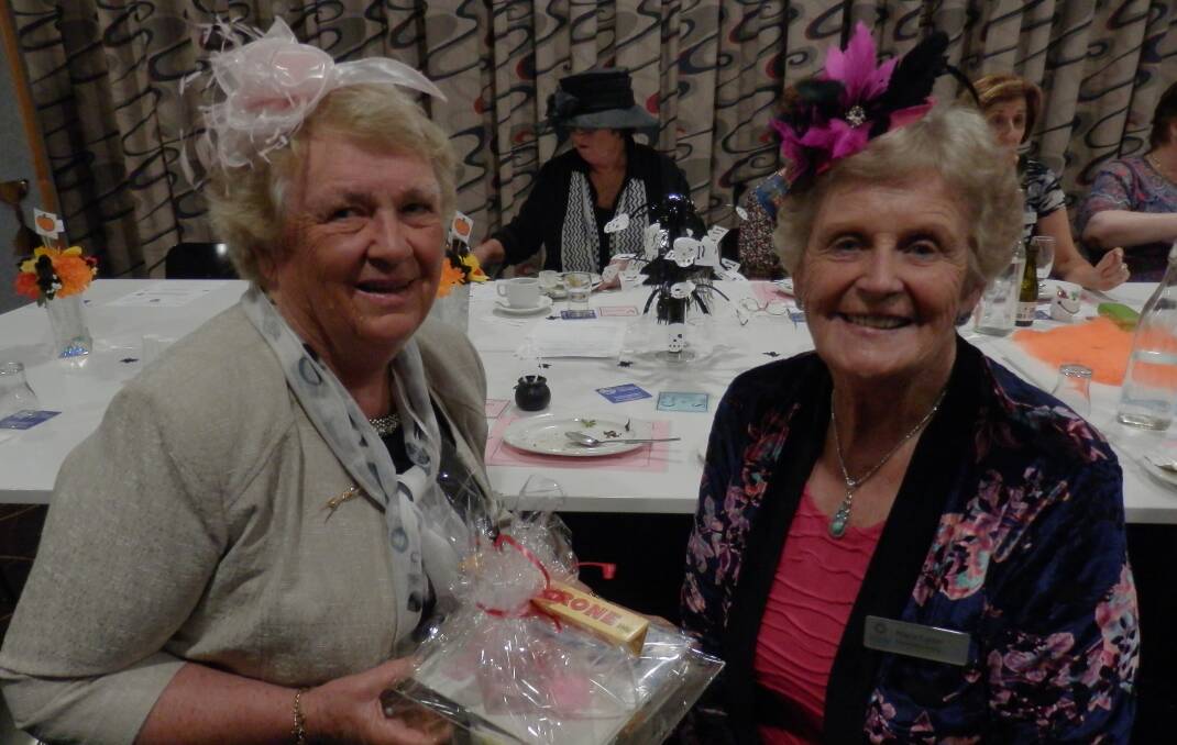 Evening VIEW members Isabel Rayner and Marie Carter shared a table at a recent Merimbula Evening VIEW Club meeting.  