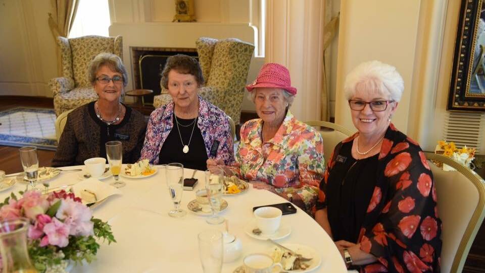 SPECIAL EVENT: argaret Reaby, of Tura Beach, Margaret Beglen, Merimbula, Joan Donaldson, Tura Beach and Tricia Denaro, Pambula were thrilled to have morning tea at Government House.