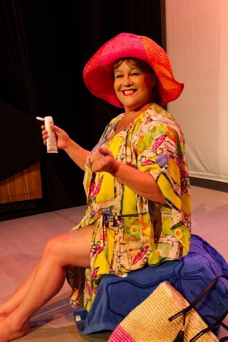 Escape to the Sun: Mandi Lodge as Shirley Valentine who leaves the drudgery of her life in Liverpool behind for just two weeks in Greece.