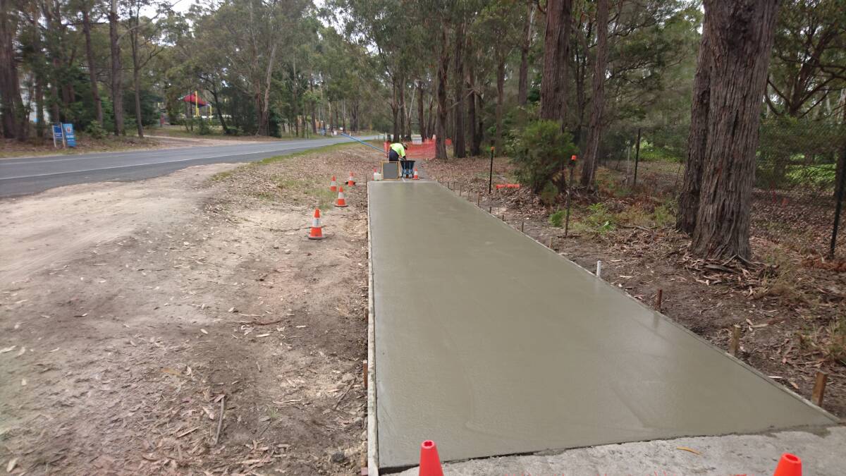 NO BUMPS: A smooth finish to a section of repairs on the Merimbula-Pambula cycleway.