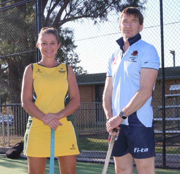 Australian reps: Leigh Rogers and Michael Collins will line up for Australian Masters Hockey in May, while Barb Rogers has been named as a reserve. 
