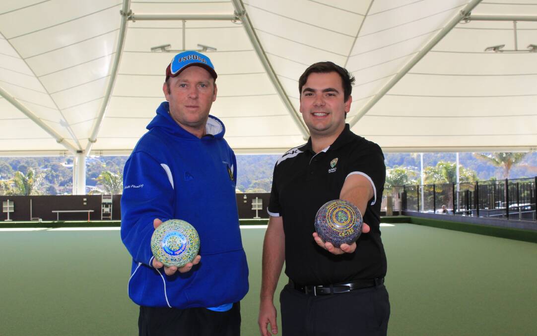 Merimbula bowls coordinator Michael Wilks and James Berriman from Bowls Australia are excited to introduce bowls programs to the FSC.