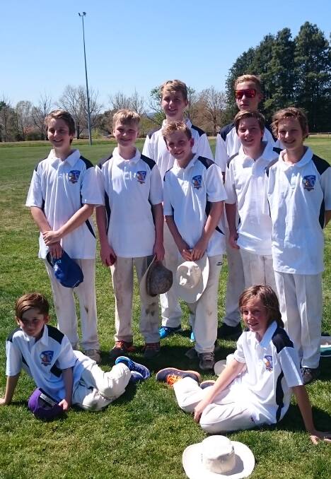 Under 14s: the Far South Coast group stops for a quick photo during the Kookaburra Cup that ran in Canberra last week. 