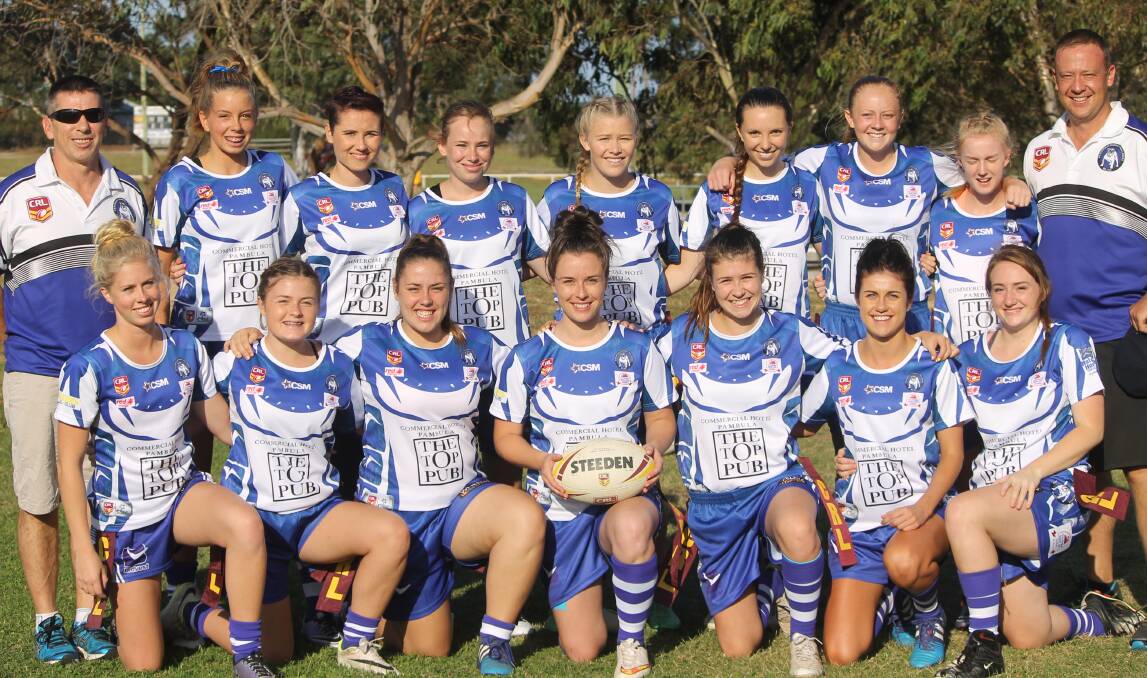 Great boost: Many of last year's Hot Doggies ladies line-up will return in 2017 under coach Simon Scott for another big year. 