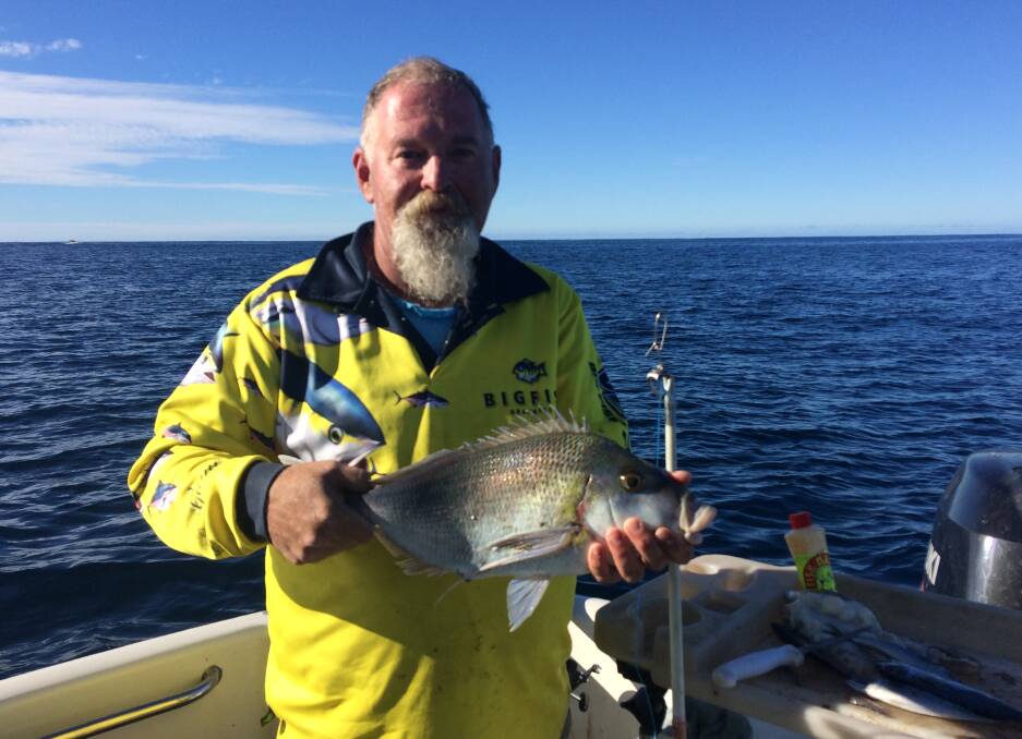 Reef catch: Angler Lindon Thompson of Merimbula shows a lovely morwong taken off Horseshoe Reef. Morwong and snapper are on the bite along our local reefs with early morning and evening best fishing times.