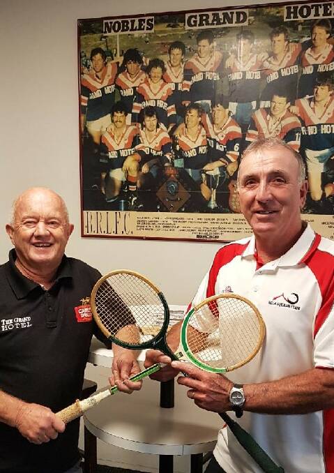 Peter Turner and Hans Cremerius are excited about masters squash.
