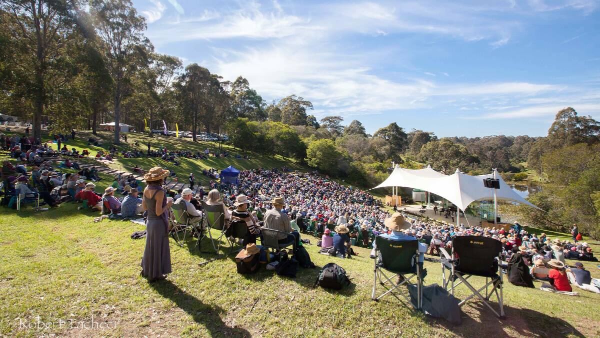 2014 FESTIVAL: The crowd at the 2014 Four Winds Festival at Barraga Bay south of Bermagui. Check out the location this Saturday. Photo Rob Tacheci