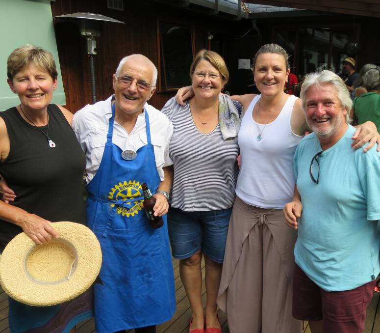 DENTAL MISSION: Donna Anderson and Michael O’Connor with dentist Charmaine White, dental assistant Sharon White and Rotary president Bob Antill at the Rotary Cambodia Dental Team project fundraiser. Photo Laurelle Pacey