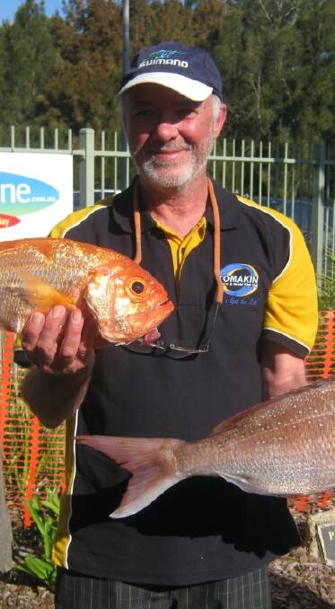 HEAVY BAG: John Jagelman holds a nannygai and snapper he caught at the Bonanza. He collected the senior men's individual award and his bag weighed just over 18kg. 