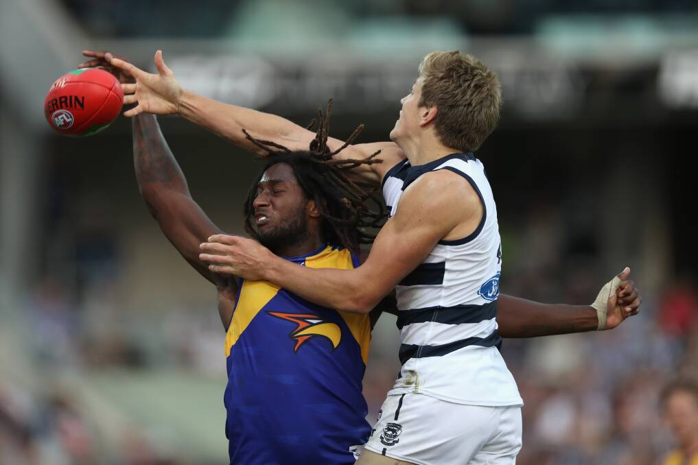 Geelong Cats defeated the West Coast Eagles 123-79 in their Round 7 clash. Photos: Robert Cianflone and Adam Trafford/Getty Images