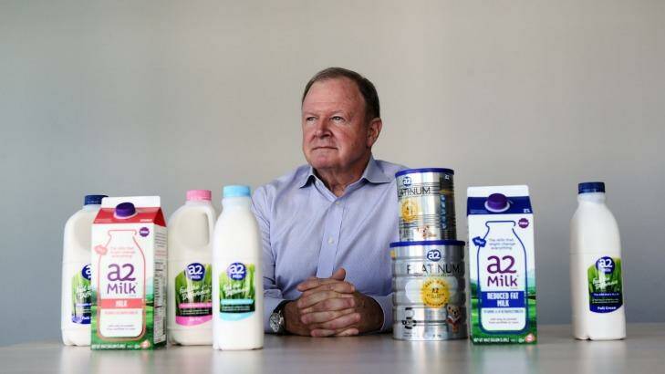 A2 Milk chief executive Geoff Babidge says the $NZ40 million capital raising will help fund the company's expansion in the US, China and Britain. Photo: Louise Kennerley