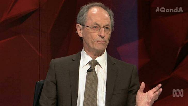 'The hedge funds wouldn't miss it ' ... <i>Q&A</i> panellist Sir Michael Marmot proposed taking a billion dollars from each of 25 New York hedge-fund billionaires and giving it to the Tanzanians.  Photo: ABC