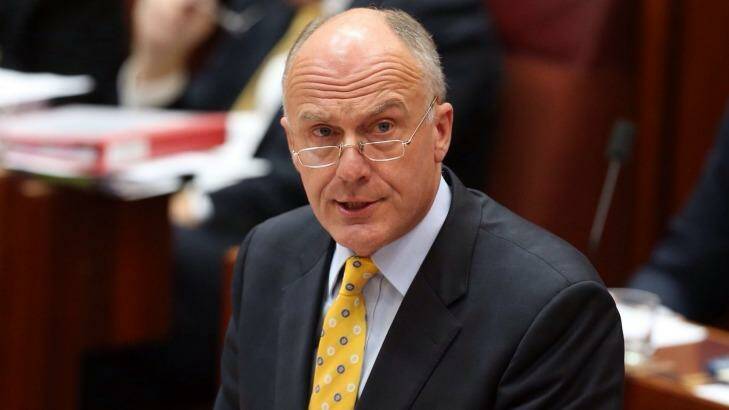 Government leader in the Senate Eric Abetz opposes same-sex marriage. Photo: Andrew Meares