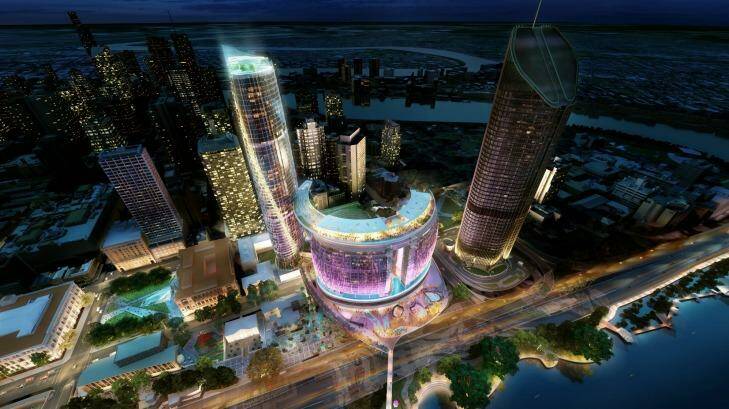 An artist impression of the Queens Wharf development in Brisbane. Photo: Supplied