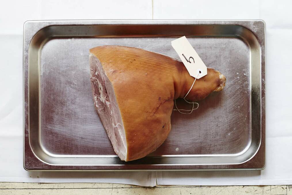 Ham 5: Feather and Bone Certified Pastured Pork Leg Ham. Photo: Kristoffer Paulsen
