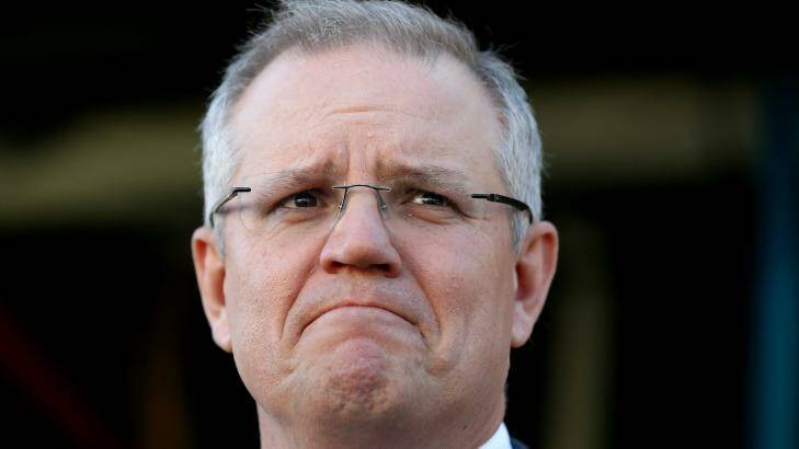 Treasurer Scott Morrison put the focus on growing jobs and the economy in his first budget. Photo: Alex Ellinghausen