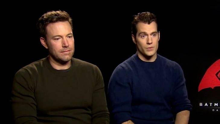 Ben Affleck and Henry Cavill in 'Sad Affleck'. Photo: YouTube