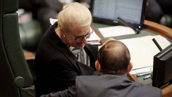 Prime Minister Tony Abbott said on Friday that Speaker Bronwyn Bishop was a "very, very chastened person". Photo: Andrew Meares