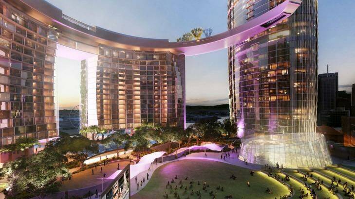 Concept images for the Queens Wharf development in Brisbane. Photo: Supplied
