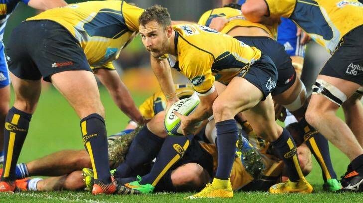Brumbies halfback Nic White hopes to get picked for the World Cup before joining Montpellier. Photo: Gallo Images