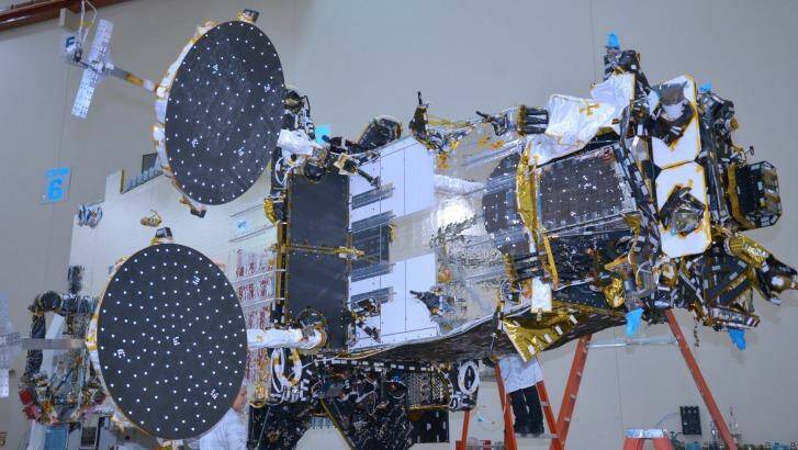 The Sky Muster satellite being built. Photo: Supplied