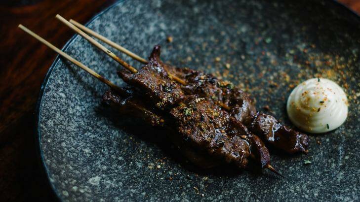 Adam Liston will bring dishes such as beef skewers with togarashi to Melbourne's CBD. Photo: Adam Liston