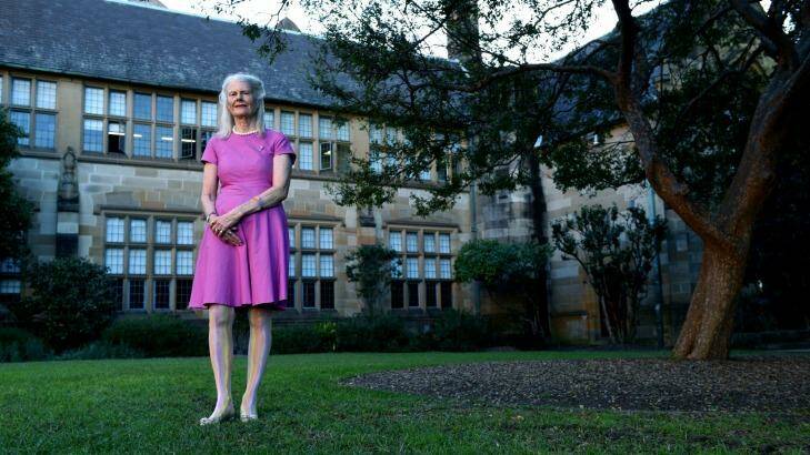 "My happiest memories of being at Sydney University are the quadrangle and having lots of coffee and conversation," says Penelope Seidler. Photo: Steven Siewert