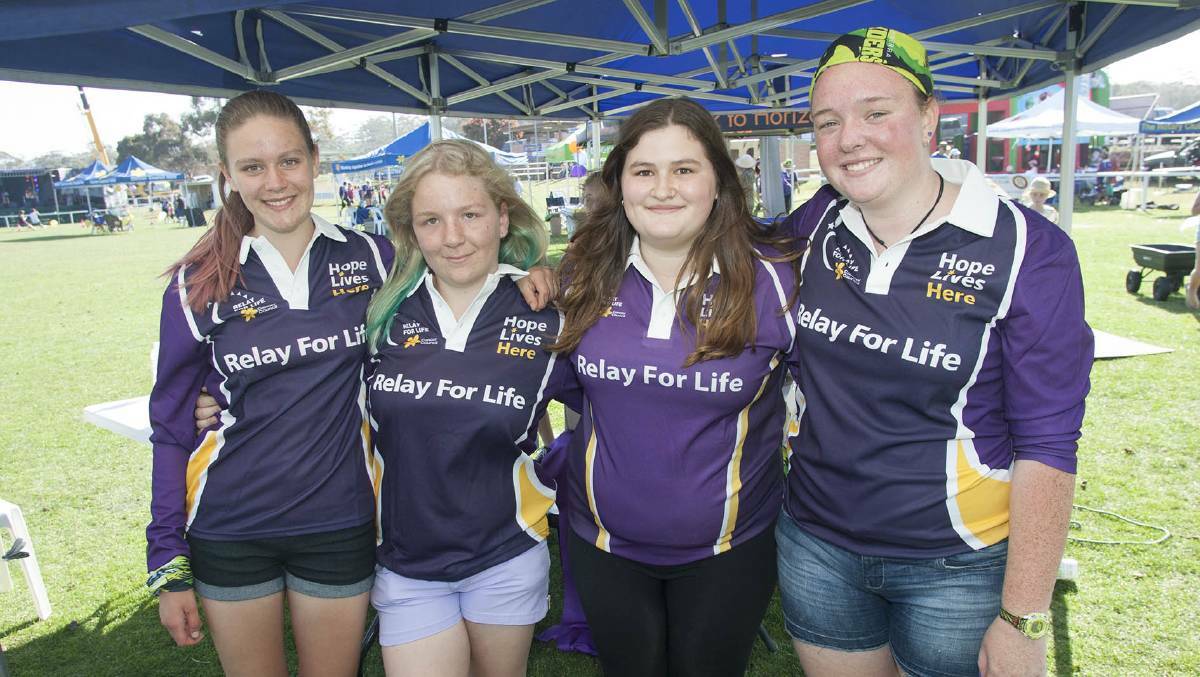 Participants in the 2014 Bega Valley Relay for Life in Pambula