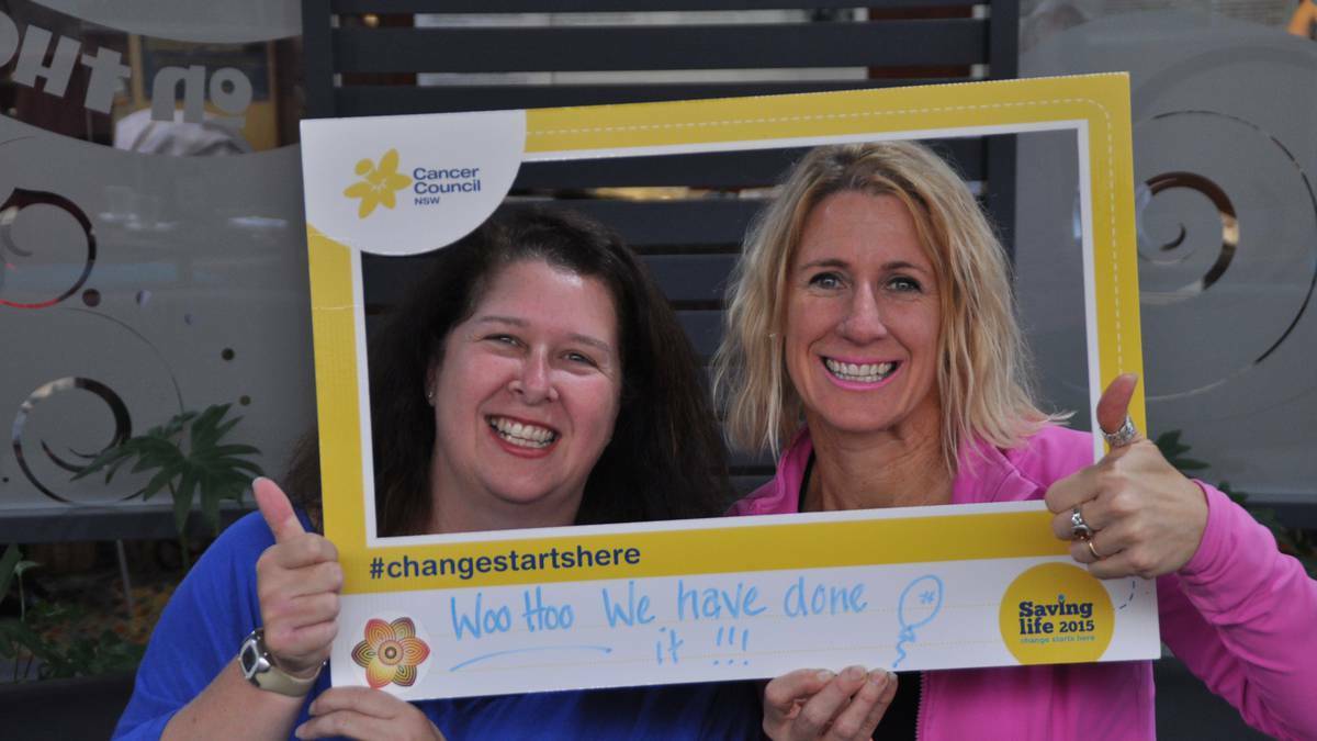 Pictured in happier times, Jennifer Mozina, of Cancer Council NSW (left) has lost her position in Bega in a move decried by cancer survivor and advocate SueEllen Yates (right), of Merimbula. 