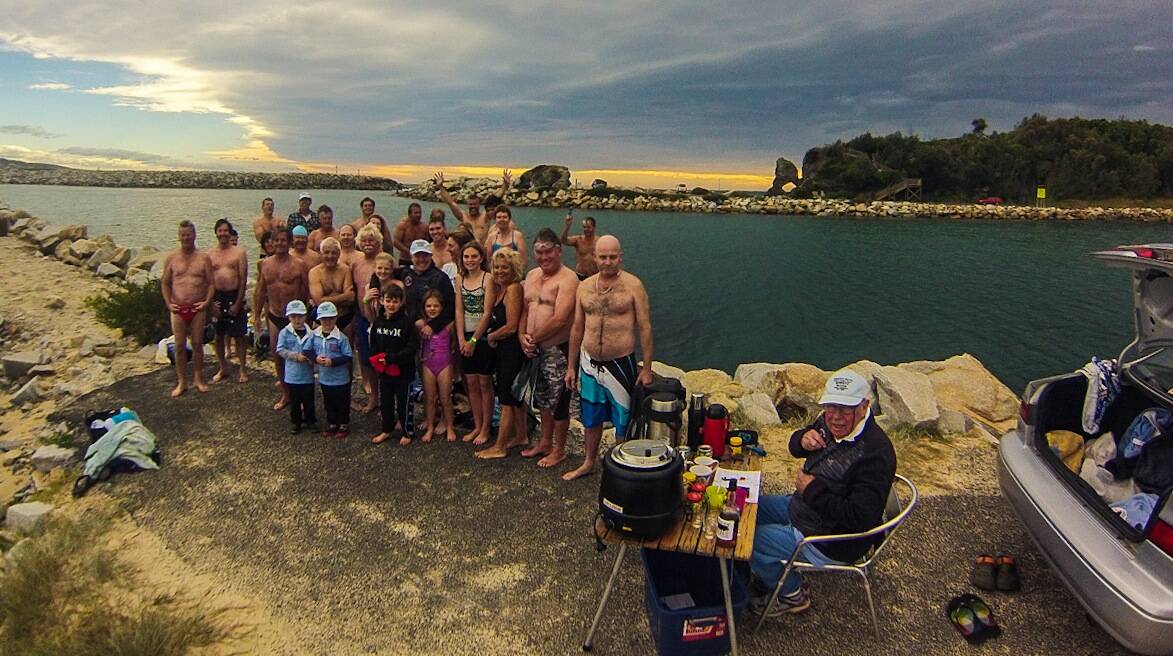 GoPro photos from Sunday's swim with the Narooma Numnutz winter swimmers