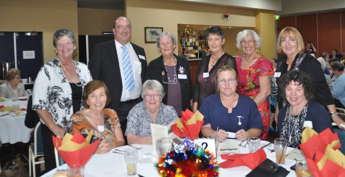 Back: Deputy mayor, Russell Fitzpatrick with auxiliary members, Beth Claydon, left, Barbara J Davy, Rose Barker, Margaret Kirkwood and Alison Gribble with front: Heather Austin, manager of Bega Valley Health, left, Pat Ingram, auxiliary member, Sue Berry, nurse unit manager and Cathy Staples, nurse manager. 