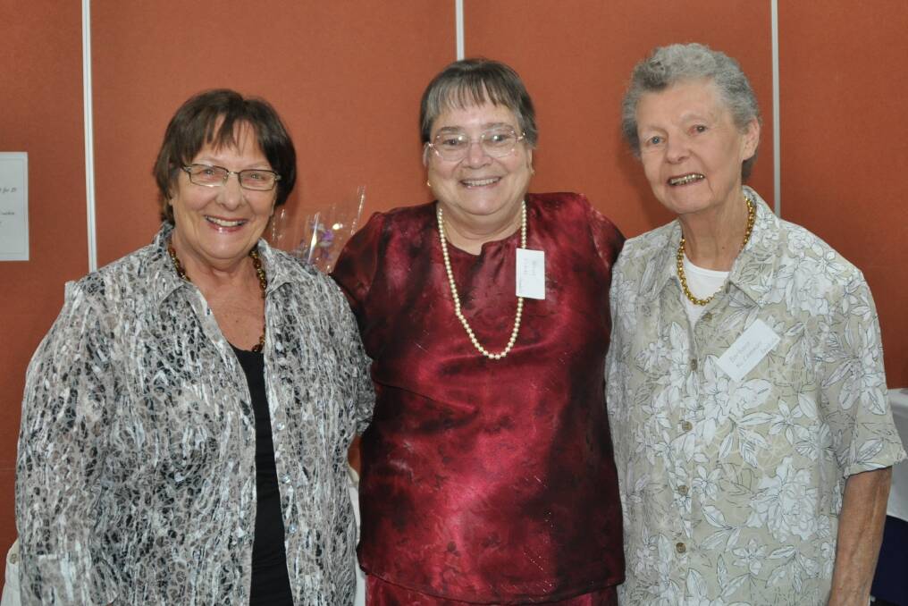 Auxiliary members, Barbara A Davy, left, Ursula Viebcke and Barbara McCammon. 