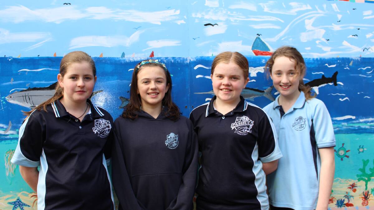 Renee Mitchell, Bianca Peck, Alisha Stokes and Charlotte Lipsham were some of the Pambula Public School students who told us why they loved their dads. 