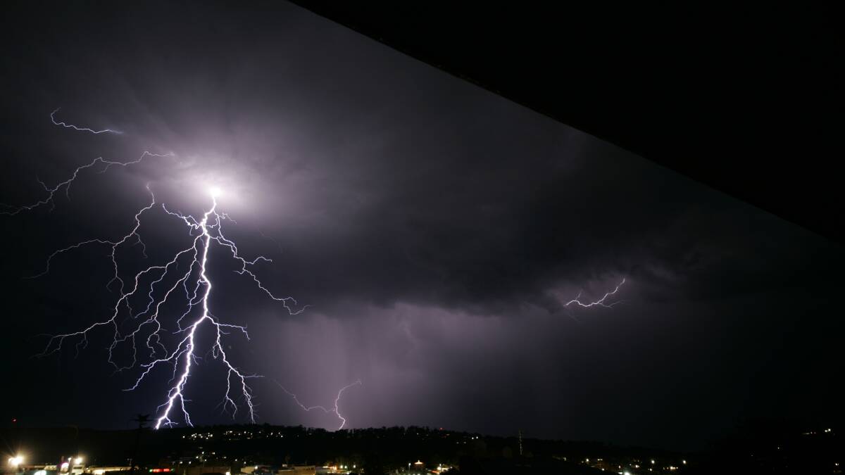 Dramatic storm photos taken by Mark Hollander, of Merimbula. 