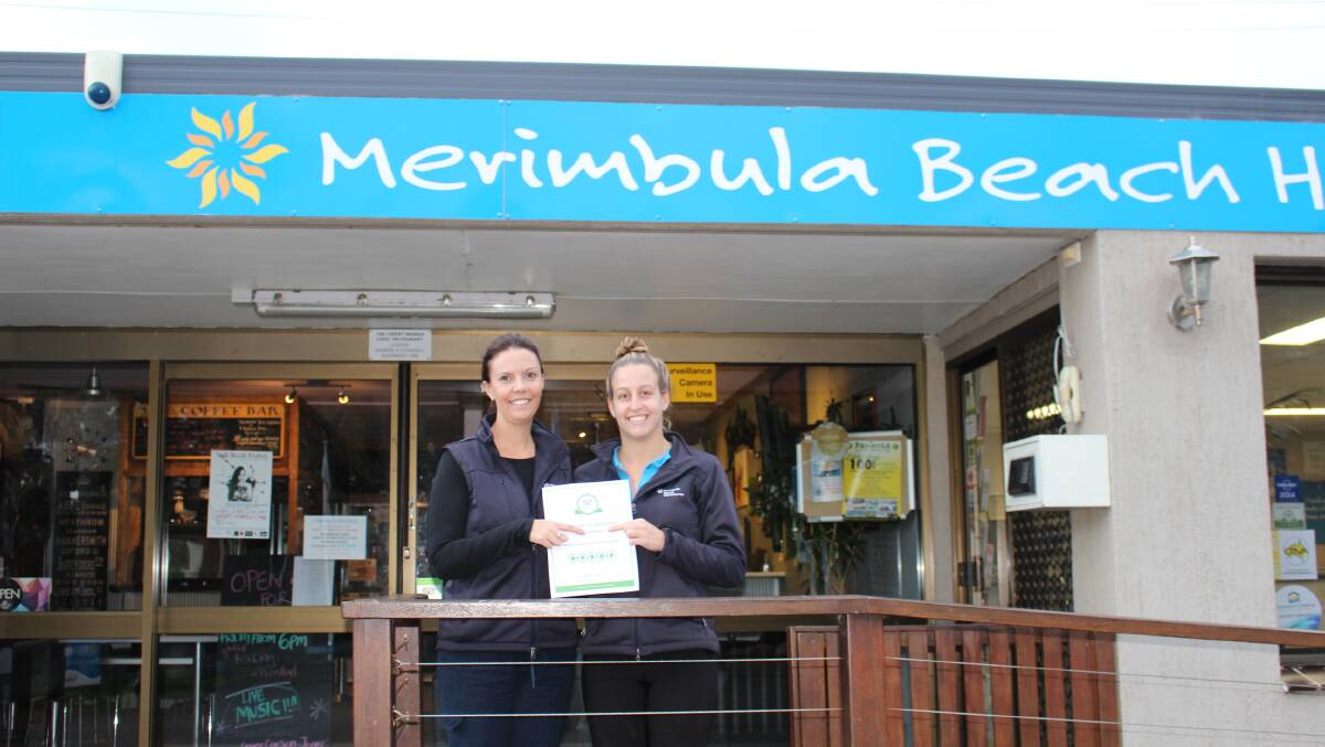 Manager of the NRMA Merimbula Beach Holiday Park, Belinda Thomas, left and office manager, Shae Lawler were delighted with the TripAdvisor accolade for the second year running.