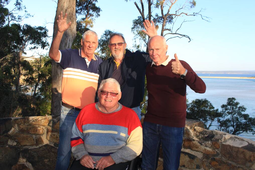 Fist pump: Members of the Bureau of Accessible Tourism (BOAT) Daryl Dobson, Colin Dunn, Steve Goodchild and Ron Finneran show their excitement at the good news. 
