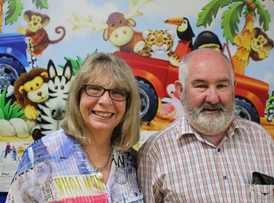 Time to relax: Toyriffic Toys owners Terry and Coral Hutchinson thank the Merimbula community for their support over the years as they now close up shop and retire. 
