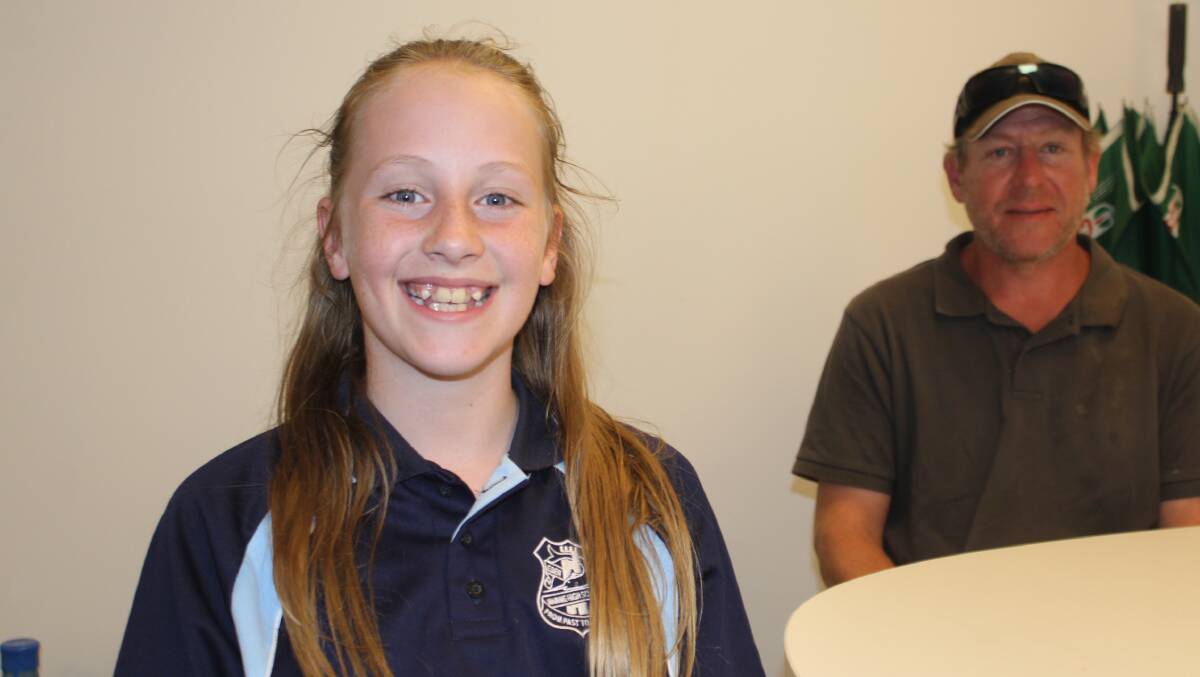 Gifted: Year 7 Ashley Sher is one of a select few Eden High students who are also enrolled in the state's first virtual high school, and her dad Larry couldn't be prouder. 