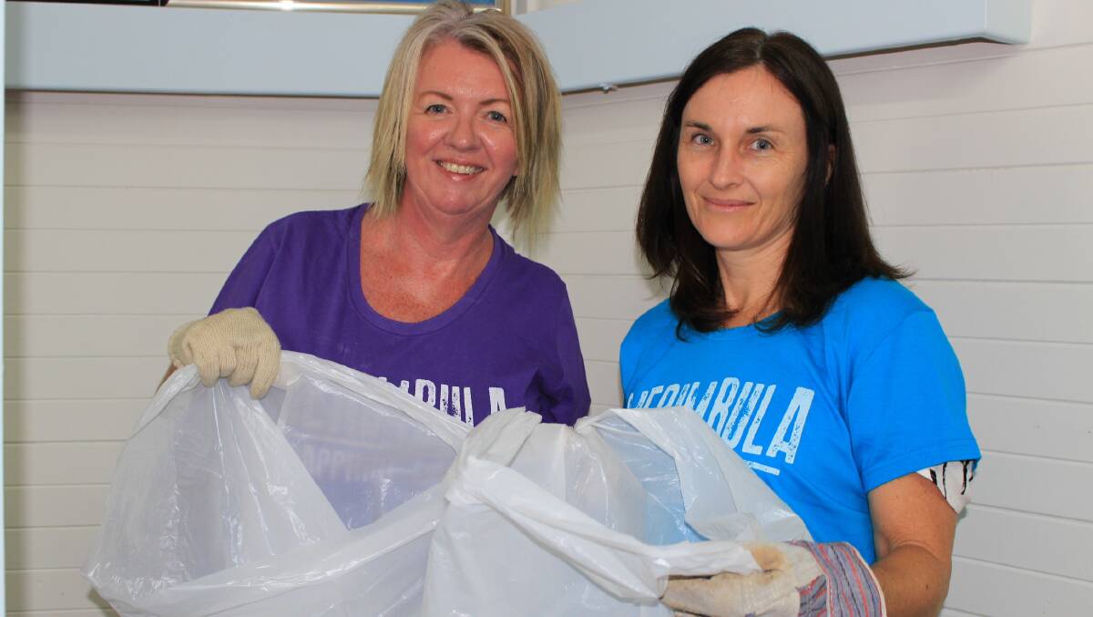 Merimbula Tourism's Nat Kirby and Ginny Francis want locals to Clean Up.