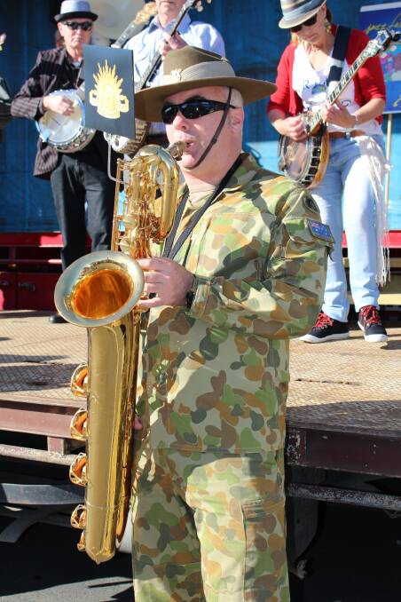 Performing at the 2015 Jazz parade. 