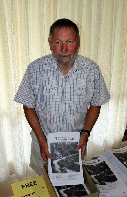 Local historian Peter Lacey shows off the new South Coast history magazine titled ‘Recollections’
