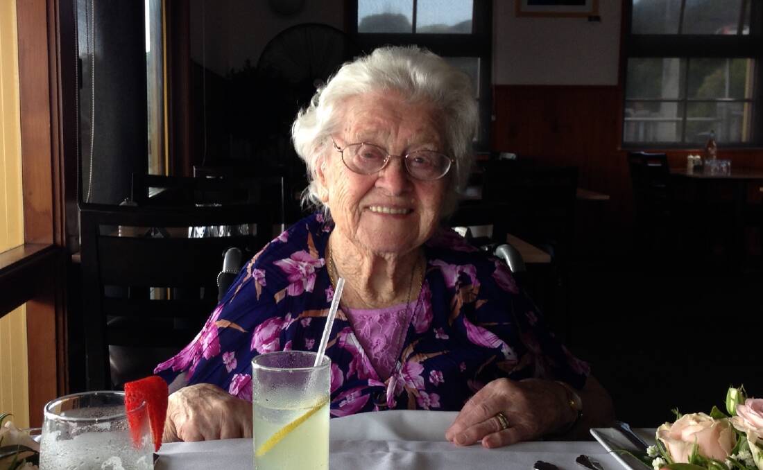 Milestone: May Fisk celebrated her 99th birthday on Thursday, February 25 at the Merimbula Wharf  Restaurant with her son David and his wife Trish.