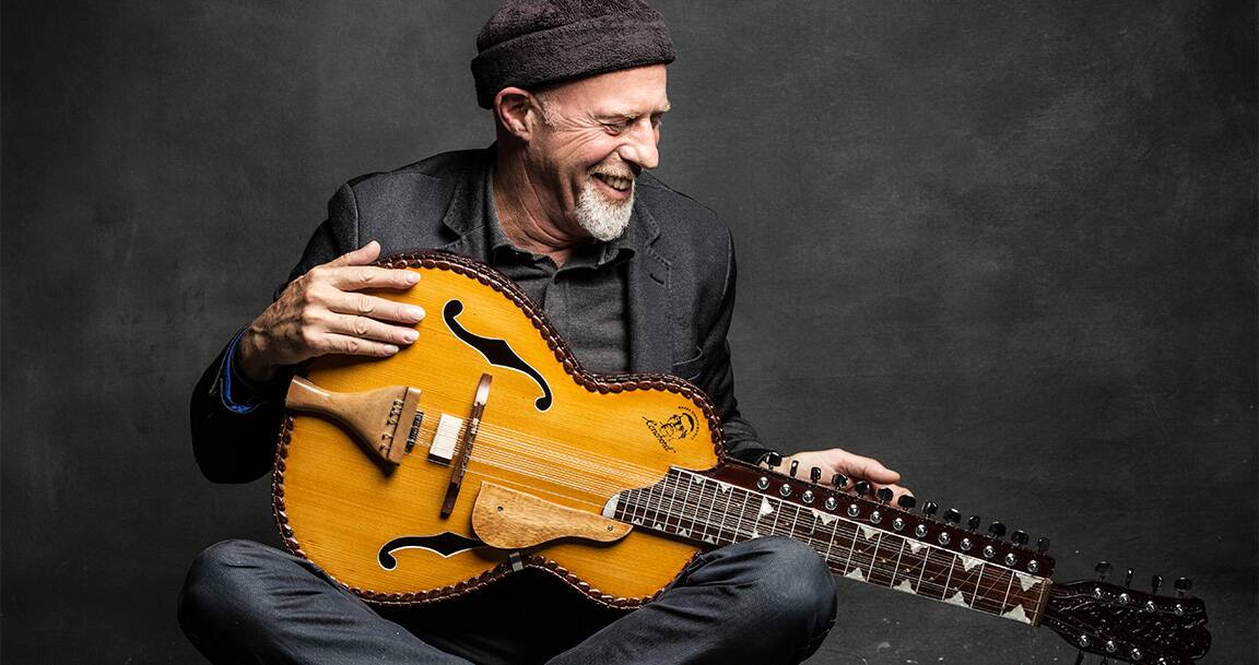 Unique sound: Canadian musician Harry Manx is bringing his blended blues, folk and Hindustani music to Merimbula on Saturday, November 5. 