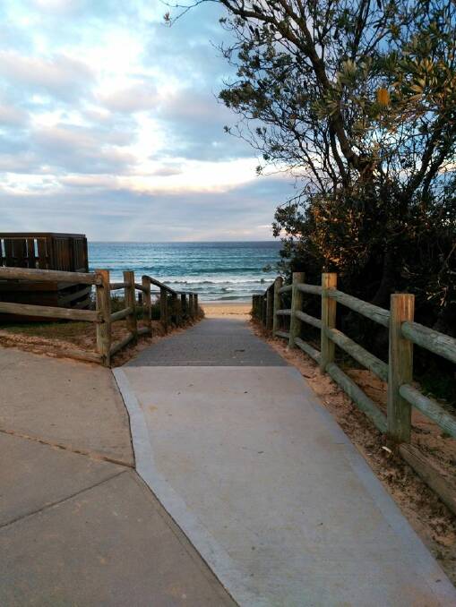Accessible path installed at Main Beach