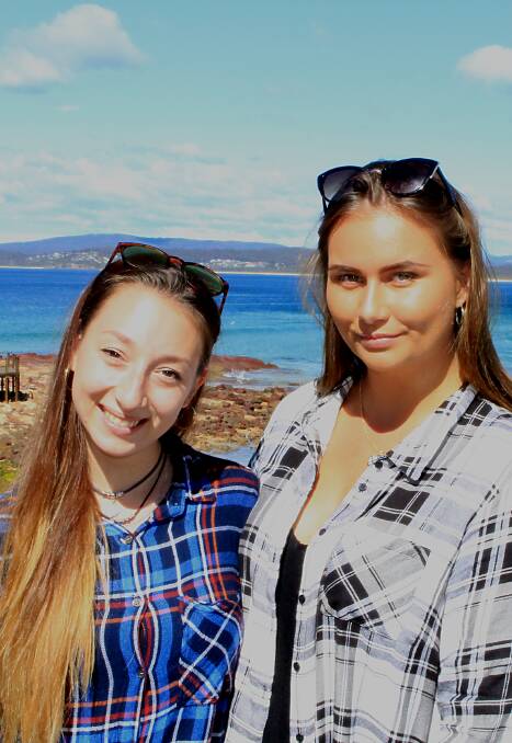 Charlie Le Masson, 20, of France and Frederikke Eisner, 19, of Denmark feel like they hit the jackpot with their au pair host families in Merimbula and Pambula. 